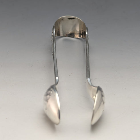 British Antique Silver Plated Kings Pattern Sugar Tongs Martin Hall